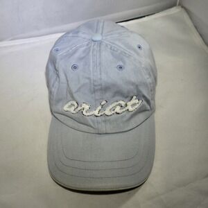 Ariat Western Womens Hat Strap Back Baseball Cap Blue Embroidered OSFA